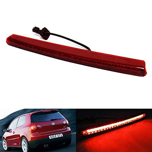 Lente roja LED trasera de alto nivel centro de luz de parada de freno para 2004-09 Volks Golf V GTI R32 R Line Polo 9N Passat 3C5 R36