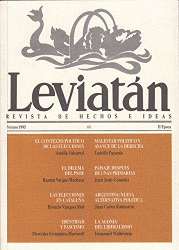 LEVIATÁN Nº 60 (el dilema del PSOE; Argentina: nueva alternativa política; Identidad y fascismo)