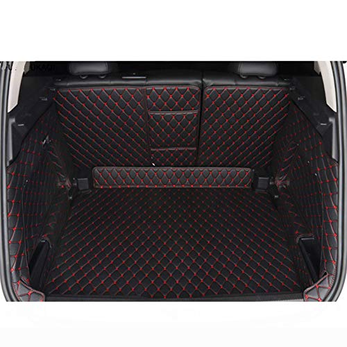 LIBAITIAN Alfombra Personalizada para el Maletero del Coche para Ci-troen C5 Aircross Low/High Mach 2018 2019, Revestimiento de Maletero,Black Red High Mach