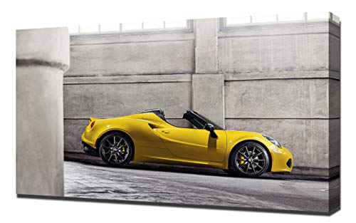 Lienzo impreso de Alfa-Romeo-4C-Spider-V2-1080 2015-Alfa-Romeo-4C-Spider-V2-1080