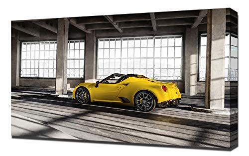 Lienzo impreso de Alfa-Romeo-4C-Spider-V4-1080 2015-Alfa-Romeo-4C-Spider-V4-1080