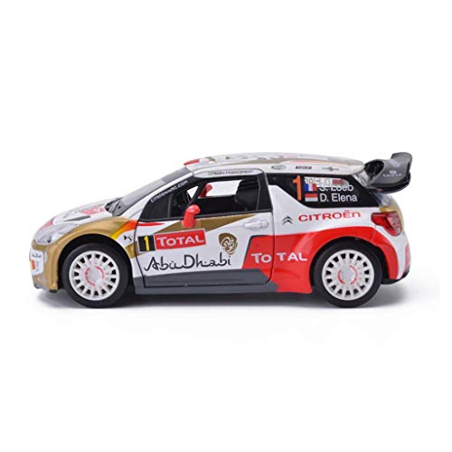 LKOER Modelo de Coche 1:26 Citroen DS3 Rally Racing Simulation Alloy Die-Fasting Toy Fasting Toy Sports Collection Collection Jewelry 15.2x7.5x5.3cm jinyang