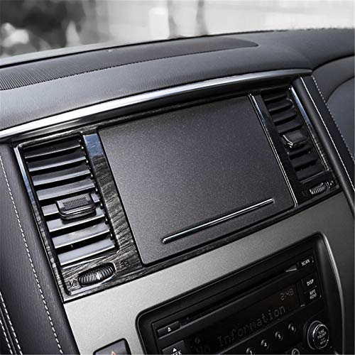 LYSHUI Panel de Tablero de Color de Fibra de Carbono, Aire Acondicionado, Cubierta de Salida de ventilación, Marco embellecedor, para Nissan Patrol Y62 2017 2018 2019 2020