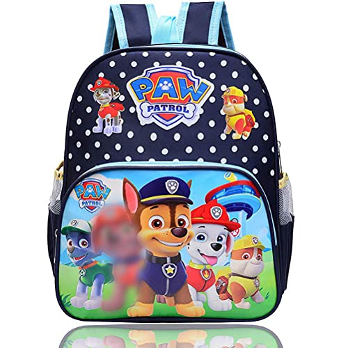 Mochilas Infantiles Guarderia Mochilas Infantiles Patrulla Canina Bolsas Escolares De Dibujos Animados para Niñas Y Niños De 3 A 6 Años Negro