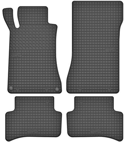 Motohobby Alfombrillas de goma para Mercedes-Benz Clase C W203 (2000-2006) – Ajuste perfecto