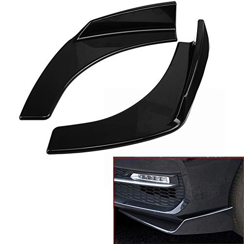 Par de alerones de Coche Universal Parachoques Delantero de Coche Deflector de Labios Difusor Spoiler Splitter Canard Lip ， para BMW W204 E90 E92 para Benz para Audi A4 B8