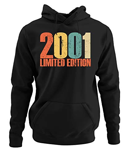 Quattro Formatee Sudadera con capucha para regalo de 20 años de edad 2001 para adolescentes Cumpleaños 01 Sudadera con capucha XL