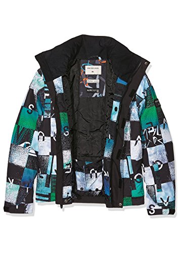 Quiksilver Mission Printed Youth - Chaqueta de nieve para niño, color Multicolor (Chakalapaki Bluefish/Andean), talla L