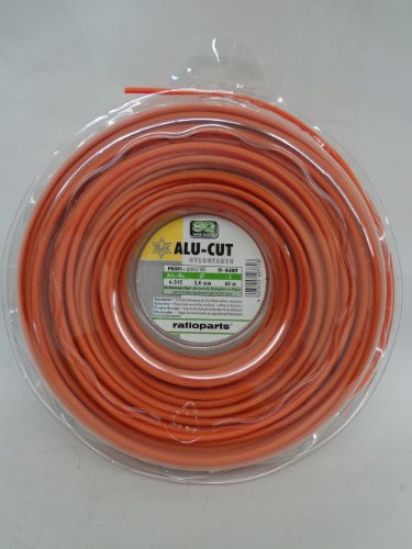 Ratioparts - Hilo de nailon (3,0 mm, corte de aluminio, 60 m), color naranja