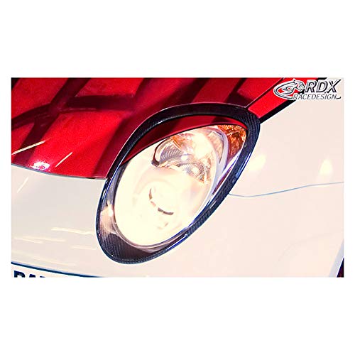 RDX RDSB083 Alerones de faros compatible con Alfa Romeo Mito (ABS)