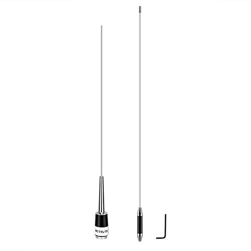 Retevis MA08 Antena de Radio Móvil UHF 400-470MHz 200W 5.5dBi Antena de Radio de Coche Móvil con Conector SL16-J/M Adecuado Compatible con Muchos Coches Antena de Radio de Vehículo Móvil de Coche