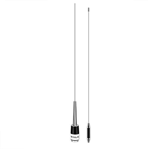 Retevis MA08 Antena de Radio Móvil VHF 136-174MHz 200W 2,15dBi Antena de Radio de Coche Móvil con Conector SL16-J/M Adecuado para Muchos Coches Antena de Radio de Vehículo Móvil de Coche