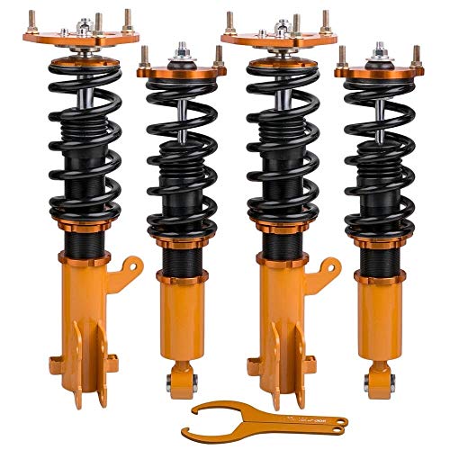 RKRCXH Suspensión Completa Coilover Kit De Ajuste Fit For El Mitsubishi Eclipse 2000 2003 2004 2005 Galant 1999-1903 Amortiguadores Delantera Y Trasera Amortiguador de suspensión de Choque