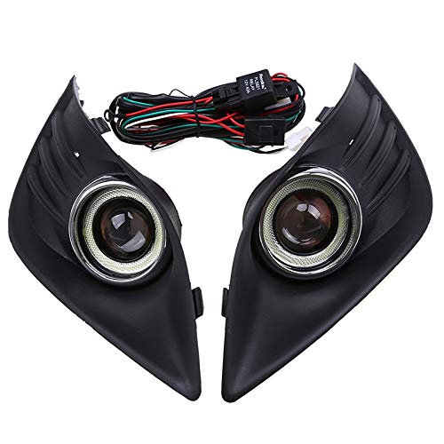 RKRZLB Rejilla de luz antiniebla Fit For El Ford Focus MK2 (DA3) Turnier 2008-2010 Pre-Lavado De Cara Coche Blanco Angel Eyes Enciende La Lámpara, La Luz De Niebla Parachoques