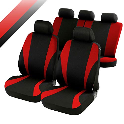 rmg-distribuzione Fundas de Asiento para Passat Variant versión (2001-2005 (3B3) compatibles con Asientos con airbag, reposabrazos Lateral, Asientos Traseros Plegables R02S0958