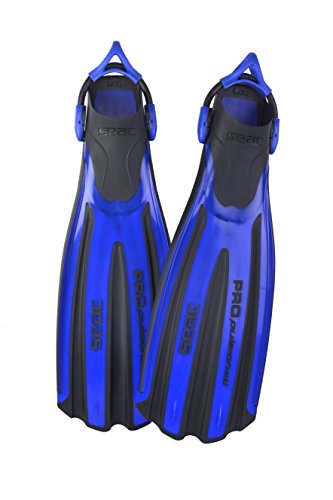 SEAC SUB 8002908395280 Aletas propulsión con Bungee, Unisex-Adult, Azul, S-M