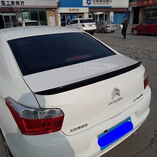 SGTONG Alerón De Techo De Maletero De Plástico Abs Sin Pintar con Imprimación De Color Spoiler para Citroen C-Elysee Spoiler 2014 2015 2016 2017 Estilo De Coche