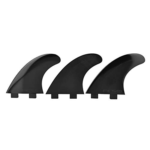 SH-RuiDu Tri Fin Thruster Set Nylon Plastic Surfboard Aletas FCS Single Head Aletas Surfboard G5 (negro)