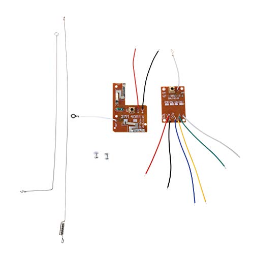 siwetg 4CH RC Control remoto 27MHz Circuito PCB Transmisor y Receptor Placa con Antena Sistema de Radio para Coche Camión Juguete