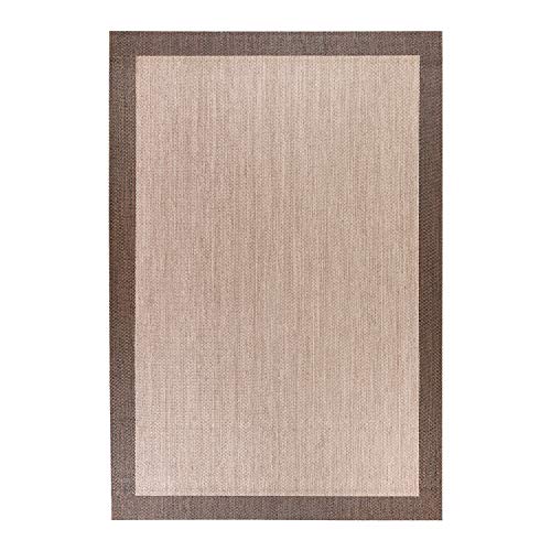 STORESDECO Alfombra vinílica Deblon – Alfombra de PVC Antideslizante y Resistente, Ideal para salón, Cocina, baño…¡Disponible en Medidas Grandes y más Colores! (80cm x 150cm, Marrón)