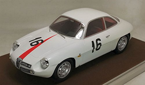 Tecnomodel Compatible con Alfa Romeo Giulietta SZ N.16 Coppa FISA Monza 1960 Kim 1:18 DIECAST TMD1842F