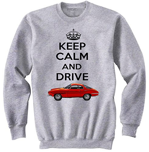 TEESANDENGINES - Sudadera para hombre Alfa Romeo Giulia 1600 Sprint Speciale Keep Calm Grey Gris gris M