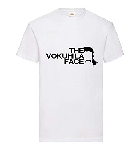 The Vokuhila Face shirt84.de - Camiseta para Hombre Blanco XXL