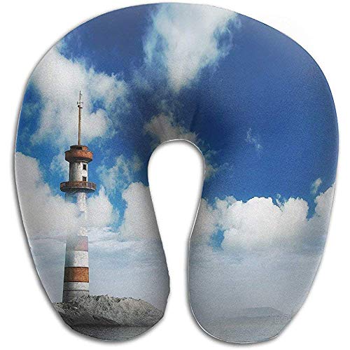 Travel Pillow,Almohada De Soporte Cómoda En Forma De U del Faro para La Decoración De La Sala De Estar En El Hogar