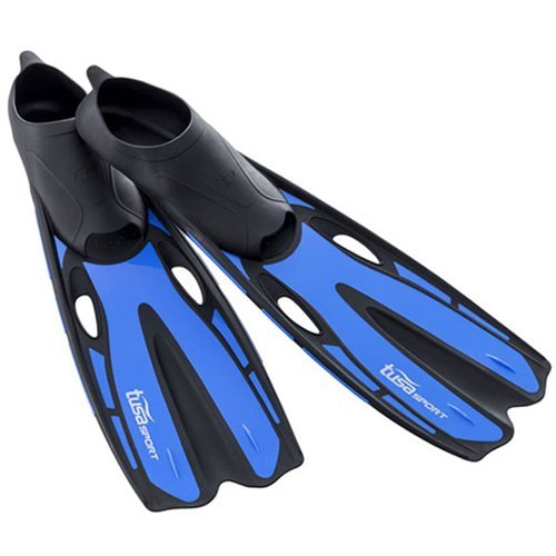 Tusa uf-0201 Sport aletas de pie completo, XL, Azul