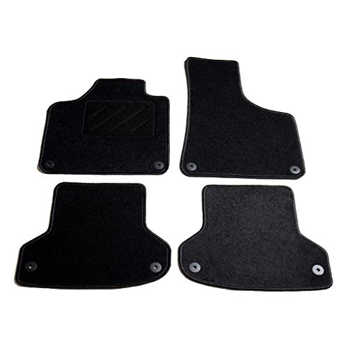 UnfadeMemory Alfombrillas para Coche 4 Piezas para Audi A3 2003-2012,Gran Ajuste y Agarre,Resistente a la Abrasión,Gris Antracita