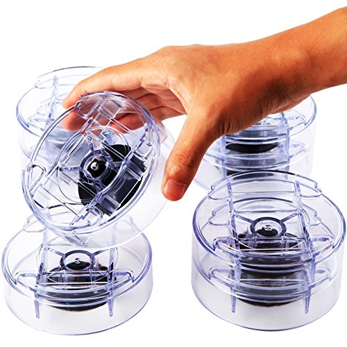 Uping Elevador de Muebles, Elevadores Ajustables para Camas, Mesas o Mobiliario (8 Pack, Transparente)