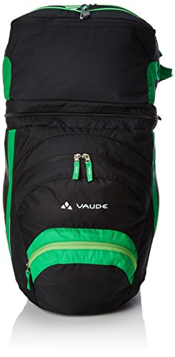 VAUDE SE Traveller Comfort II W/O Rainco Alforja, Unisex Adulto, Negro (Black/Green), Talla Única