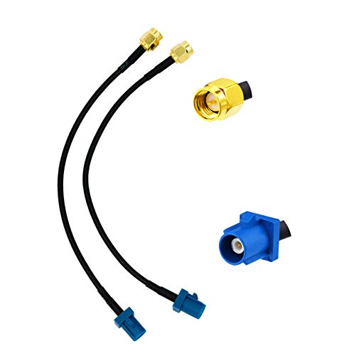 Vecys Cable de Antena GPS Fakra C a Cable de Extensión de Antena de Enchufe SMA RG174 15CM 5.9 Pulgadas para Sistema de Navegación de Antena GPS de Coche Módulo de Seguimiento GPS DVR