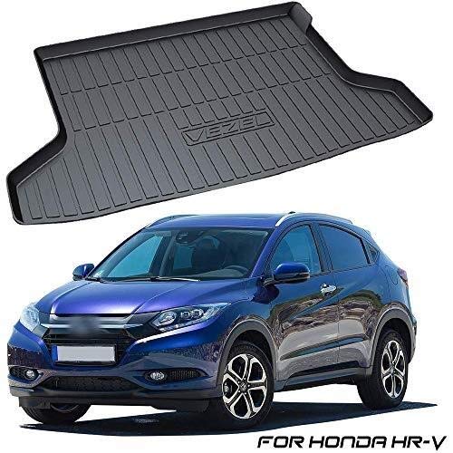 Vehículo de línea de carga trasera, Tronco bandeja estera del piso de la hoja de la bandeja de equipaje de la alfombra a prueba de agua for Honda HR-V 2015 2016 2017 2018 2019 Placa de ajuste de arran