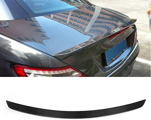 VTDOUQ Alerón Trasero De Coche para Mercedes-Benz R172 SLK Clase 200250300350 Slk55 Amg Convertible 2012 2013, Rendimiento Fibra De Carbono Sedan Trunk Techo Trasero Flap Wing Fen