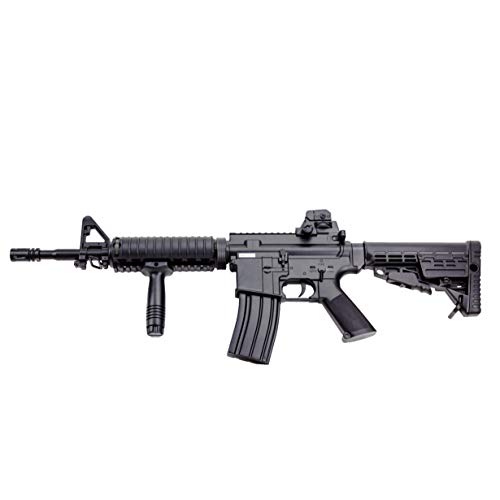 Well Airsoft CQB M16A7 - Rifle para Airsoft,con Muelle,de Recarga Manual (0,5 Joule) - con Accesorios