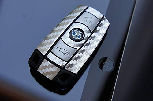 WIZUALS Protector de Pantalla, 3D Carbon Chrome Plata