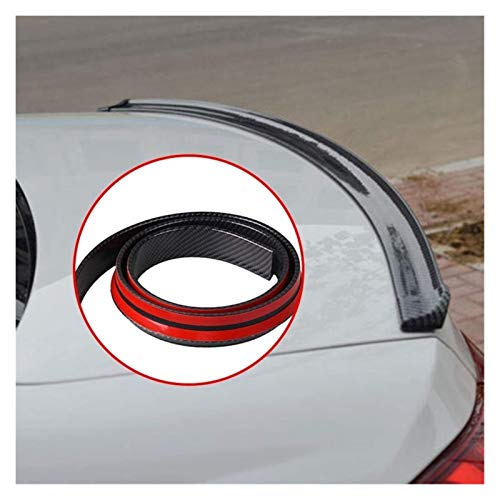 XBXDM 3D Techo Trasero Tronco Spoiler ala Labio Trasero 4.9 Pies Moldura Universal Carbonlook (Color, Negro), Negro