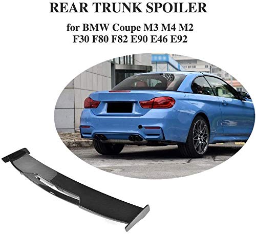 XBXDM Alerón Trasero del Coche Negro, para BMW 3Series M3 E90 E92 F80 F82 M4 2008-2018 ala De La Tapa del Maletero del Maletero, Borde De Extensión del Techo Modificado De Fibra De Carbono Univer