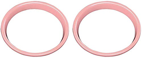 XGFCNB, Pegatina de modificación de Altavoz para Coche, Accesorios de decoración Interior   , Cubierta , para Mini   , para Cooper S JCW F55 F56 F57, Accesorios para Coche (Color: Negro), Rosa