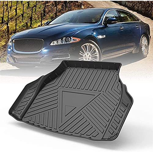 XIARUI Coche Goma Alfombrillas para Maletero, Impermeable Anti Slip Mat Alfombra De Suelo Bandeja Protectora Mat Antisuciedad, para Jaguar XJ 2011-2015