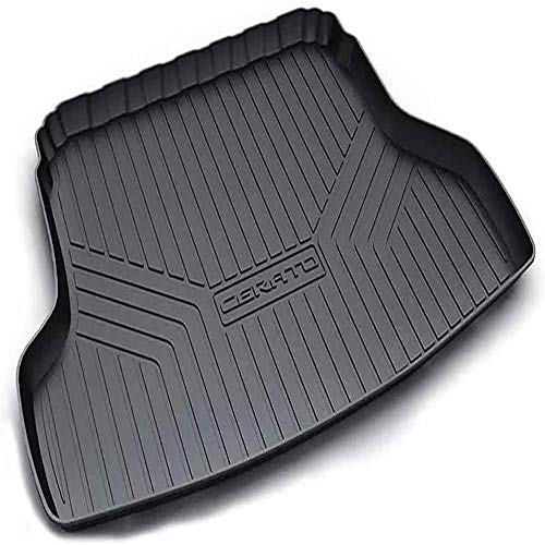 YEEGO Coche maletero maletero maletero Alfombras Alfombras, para KIA Cerato 2018 2019 auto equipaje piso Premium cuero almacenamiento pad accesorios, goma