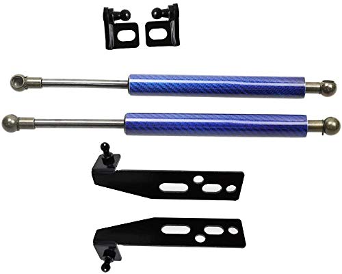 YOUYOUNX/Fit, FOR - Daihatsu Copen / L880 2002-2012 Capó Delantero Modify Fibra de Carbono Puntales de Gas Amortiguador de Golpes Soportes de elevación Absorber-Blue_Carbon_Fiber