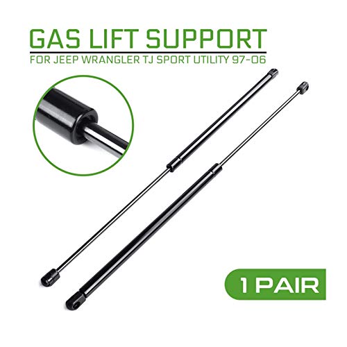 ZLLD Amortiguadores de Gas Gas De Cristal De Cristal Trasero Gas Spring Lift Struts para Jeep Wrangler TJ Sport Utility 1997-2006 Soporte Barra De Barra Elevación Gas