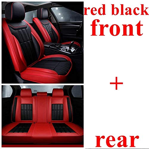 0beilita Fundas Asientos Coche Universales para Renault Duster Latitude Clio Sandero Koleos Kadjar Logan Talisman Espace Kangoo Laguna Fluence, Estándar Rojo Negro