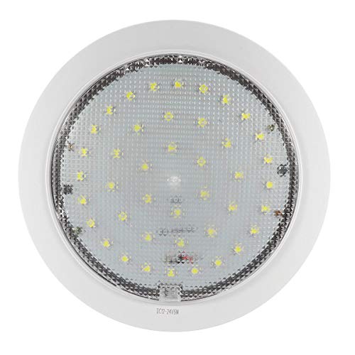 12V-24V 5050 9W LED Lámpara de techo para caravana, autocaravana, remolque, barco, montaje en superficie