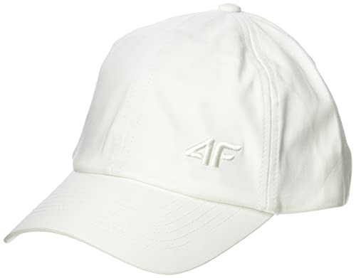 4F Lightweight Running Cap Gorra, Mujer, Blanco, Large/Extra-Large