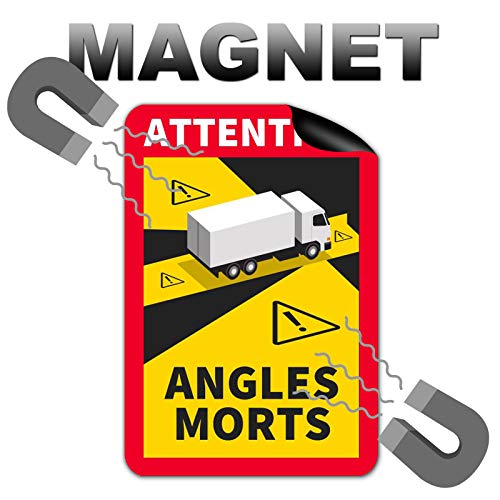6 placas magnéticas de 25 x 17 cm, para camiones y caravanas, con protección UV