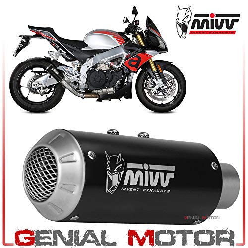 A.012.SM3B Tubo Escape Silenciador MIVV MK3 Inox Negro APRILIA TUONO V4 1100 2018 2020