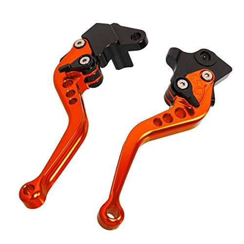 Accesorios de Moto Accesorios de Motocicleta Palancas de Embrague Cortas Manija Ajustable de Freno for Aprilia RSV4 Factory Aprilia RSV4-R/RR/RF 2009-2018 (Color : Orange)